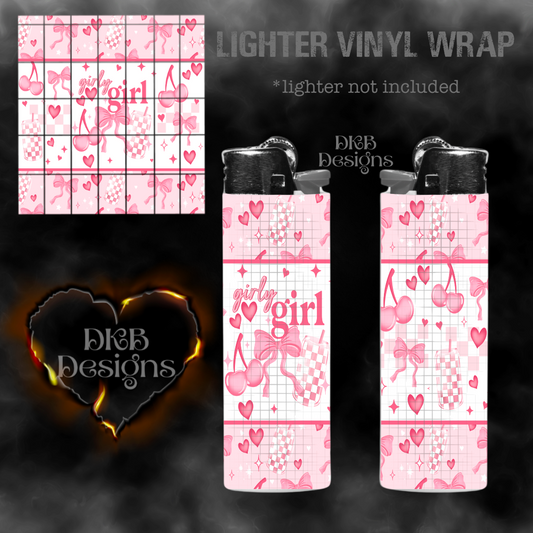 Girly girl lighter vinyl wrap
