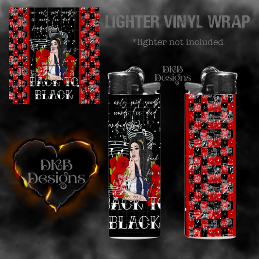Back to black lighter vinyl wrap