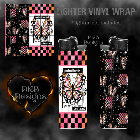 Unbothered lighter vinyl wrap