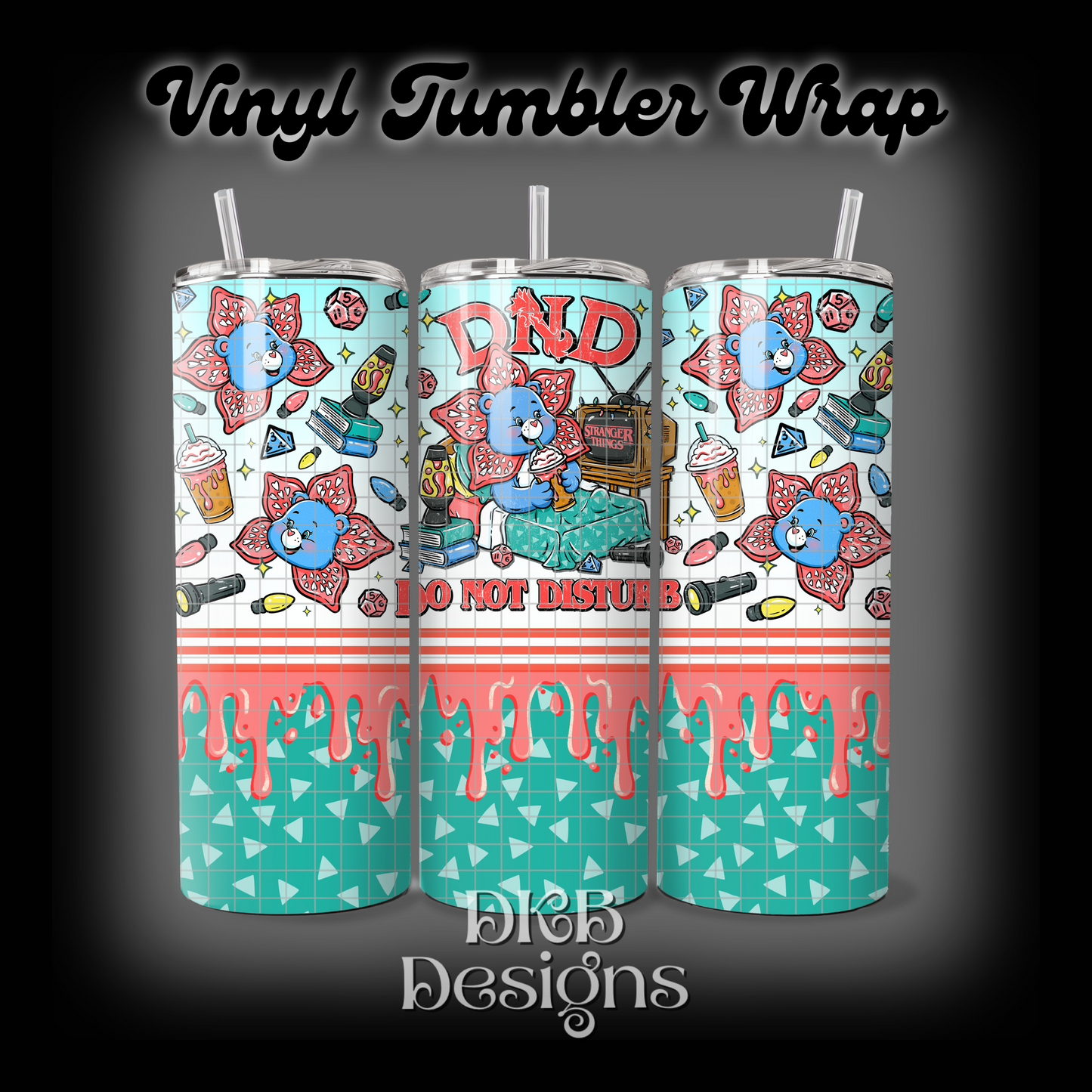DND vinyl tumbler wrap