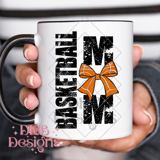 Basketball mom bow UV DTF