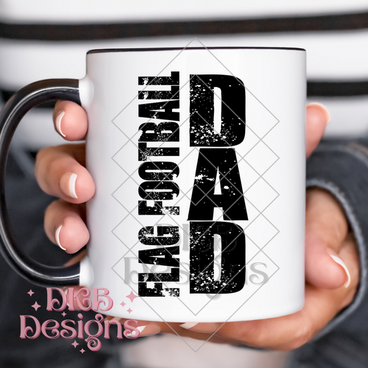 Flag football dad UV DTF