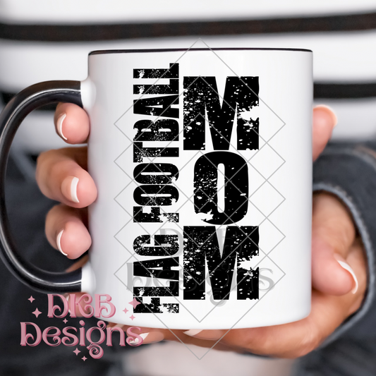 Flag football mom UV DTF