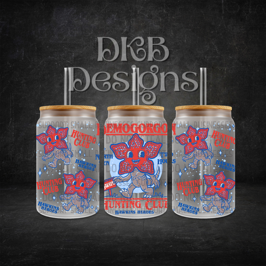 Demo 16oz glass can UV DTF