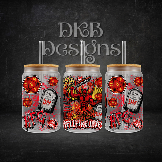 HFC 16oz glass can UV DTF