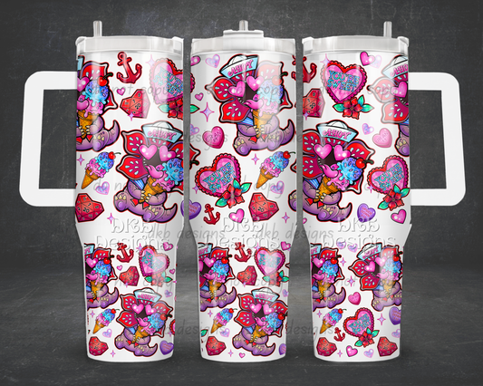 Ahoy 40oz Tumbler UV DTF