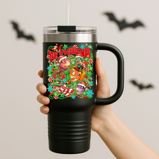 Christmas dinos UV DTF