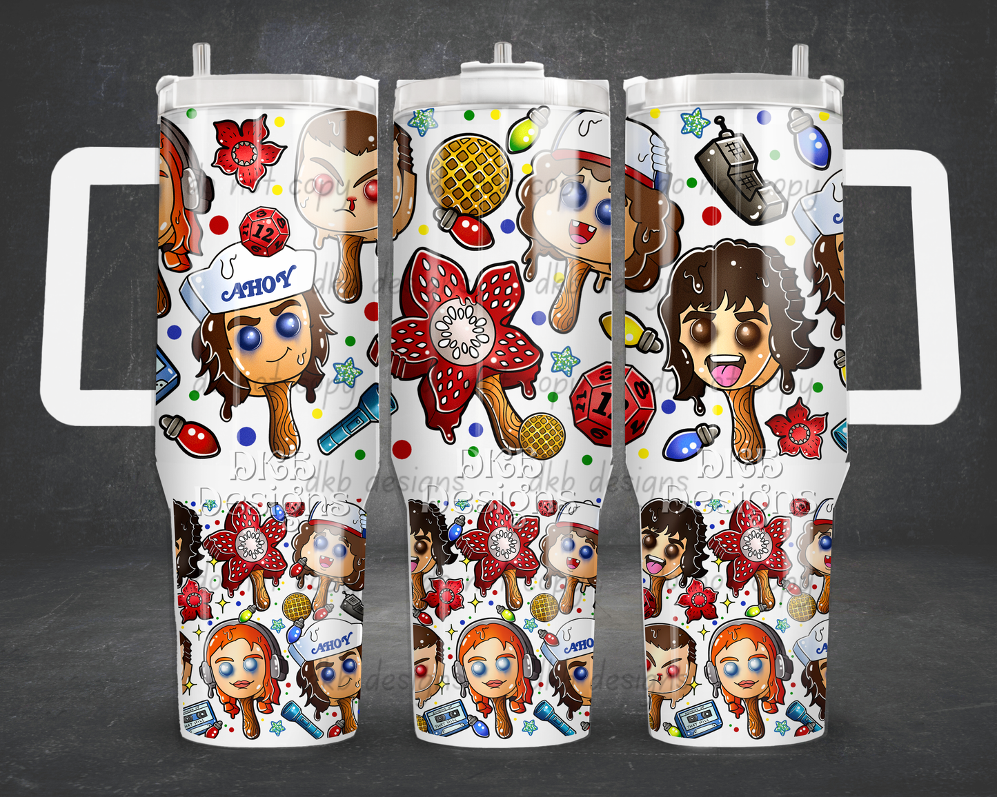 Stranger popsicles 40oz Tumbler UV DTF