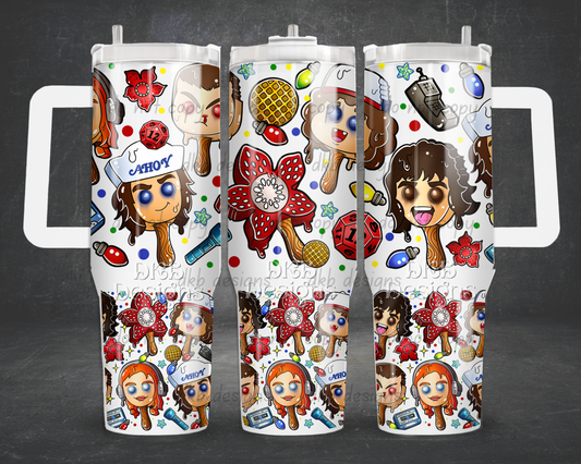 Stranger popsicles 40oz Tumbler UV DTF
