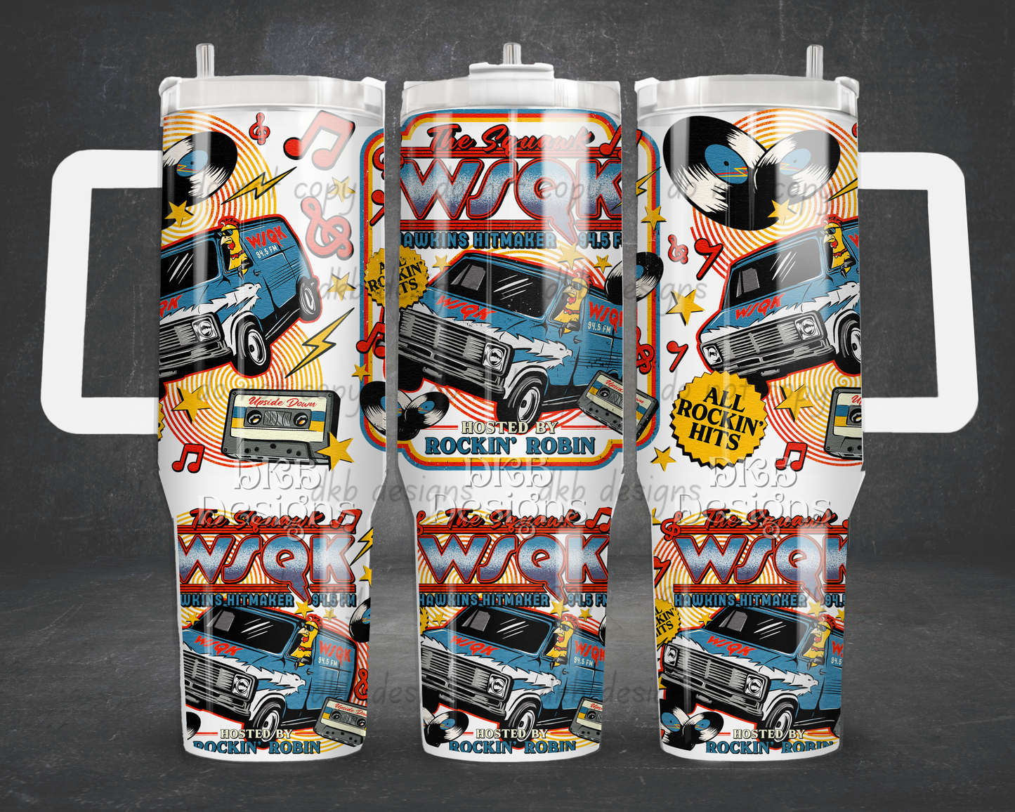 WSQK 40oz Tumbler UV DTF