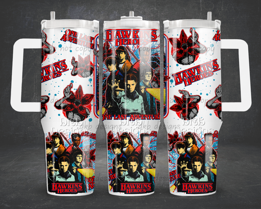 Heroes 40oz Tumbler UV DTF