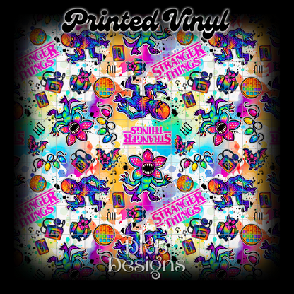 Strange sticker book Printed Vinyl (5 color ways)