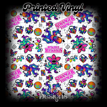 Strange sticker book Printed Vinyl (5 color ways)