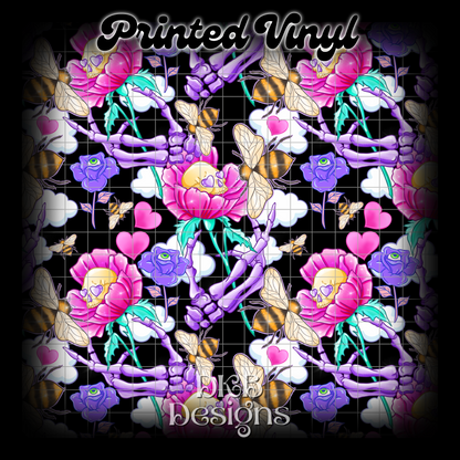 Bee mine Printed Vinyl (4 color ways)