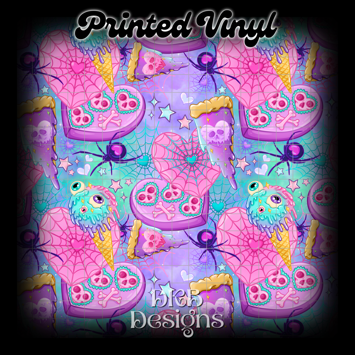 Eat me Printed Vinyl (4 color ways)