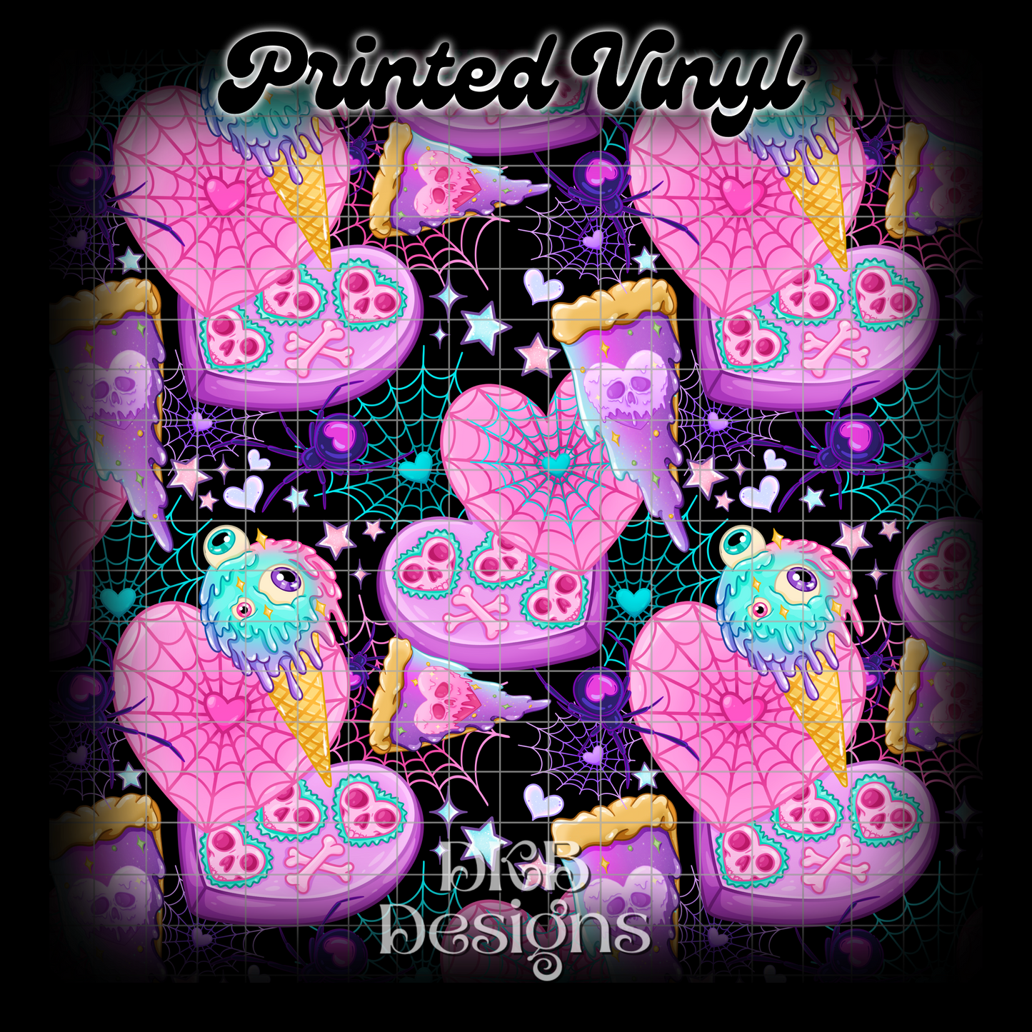 Eat me Printed Vinyl (4 color ways)