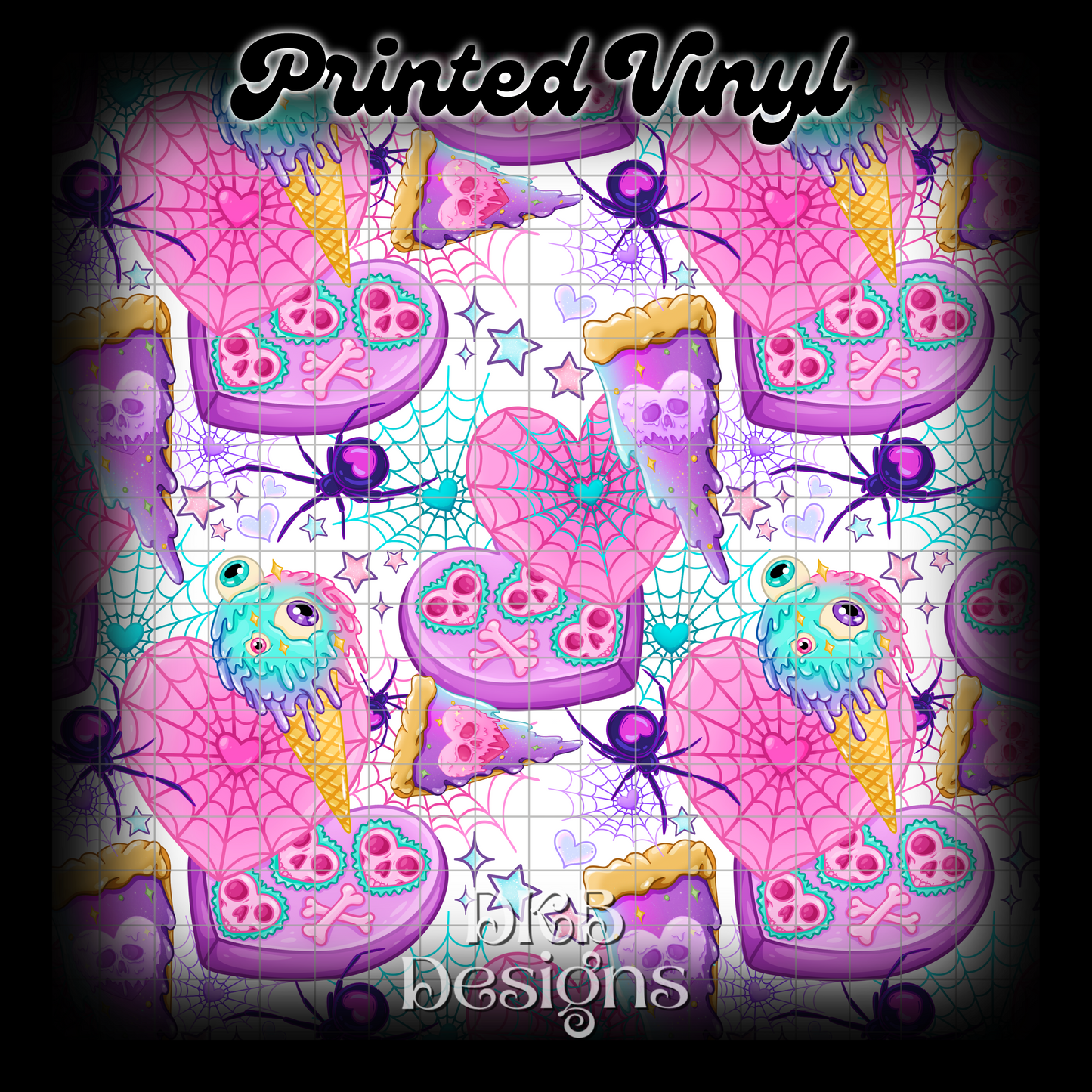 Eat me Printed Vinyl (4 color ways)