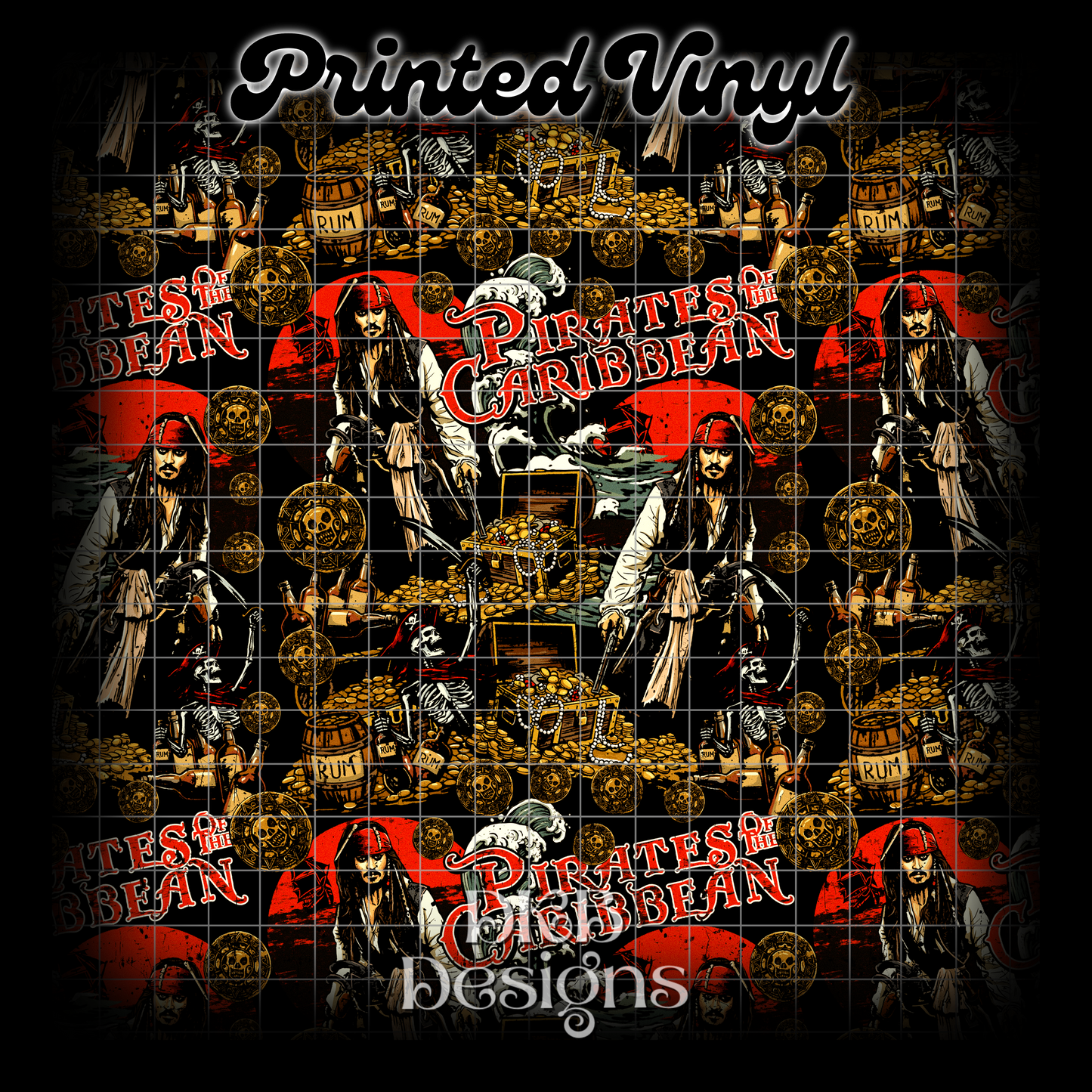Pirates Printed Vinyl