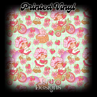 Strawberry Printed Vinyl (6 color ways)