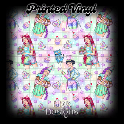 K Party Printed Vinyl (6 color ways)