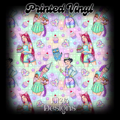 K Party Printed Vinyl (6 color ways)