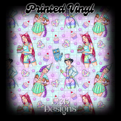 K Party Printed Vinyl (6 color ways)