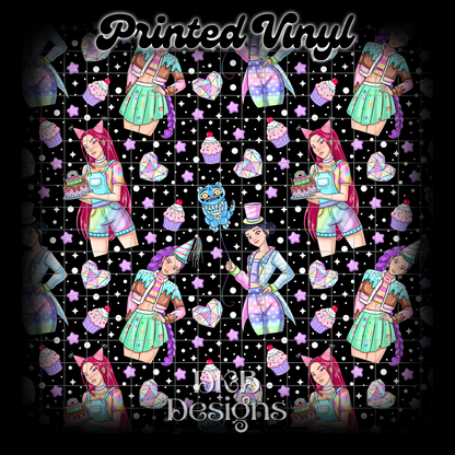 K Party Printed Vinyl (6 color ways)