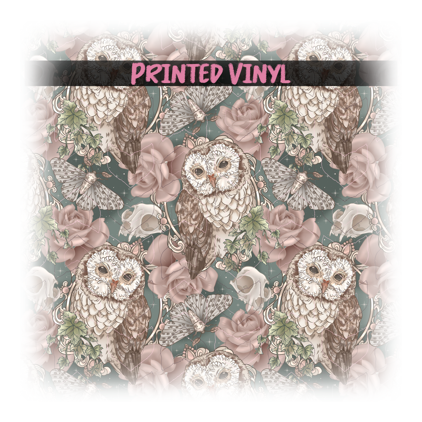 Whispers of wisdom roses Printed Vinyl (3 color ways)