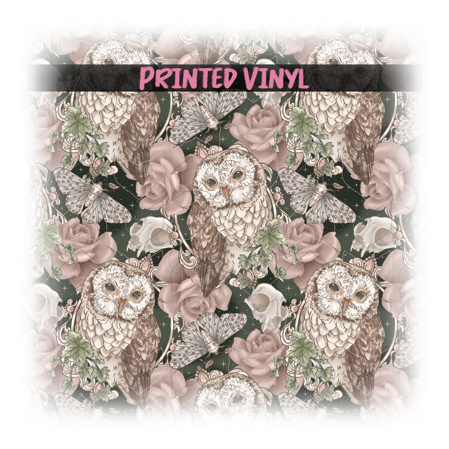 Whispers of wisdom roses Printed Vinyl (3 color ways)