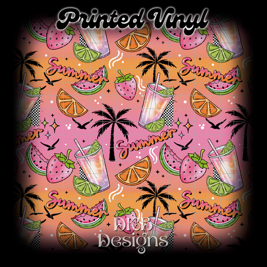 Summer days Printed Vinyl