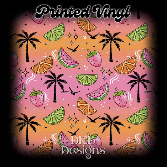 Summer days no words Printed Vinyl