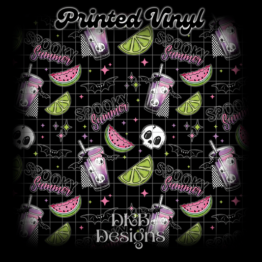 Spooky summer Printed Vinyl