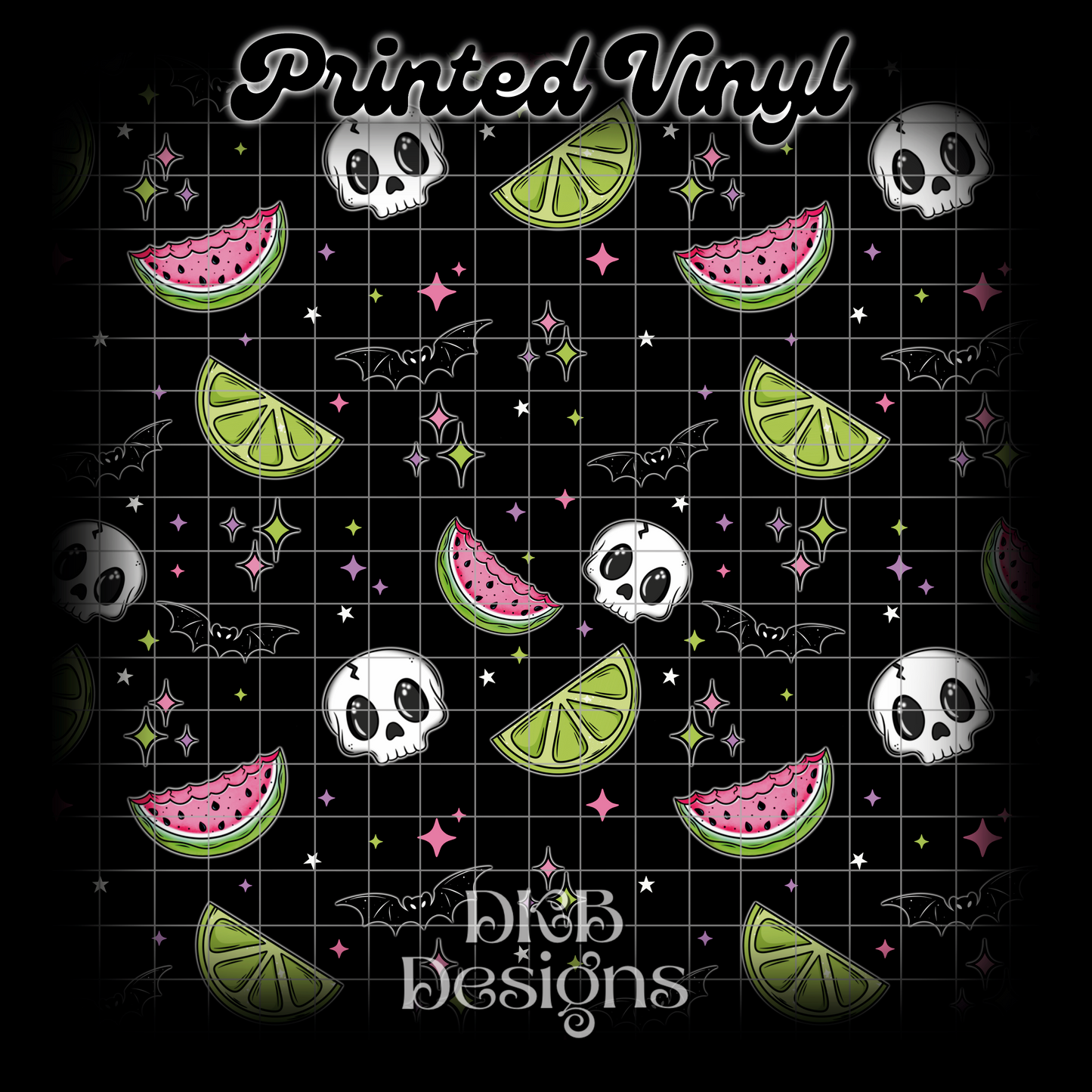 Spooky summer no words Printed Vinyl