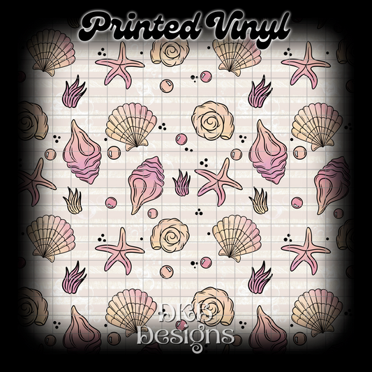Seashells Printed Vinyl