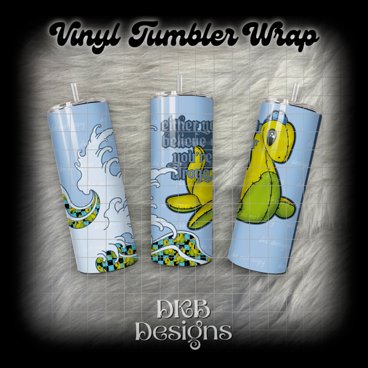 Nessie vinyl tumbler wrap
