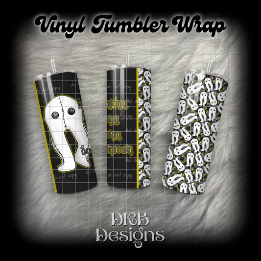 Night crawler vinyl tumbler wrap