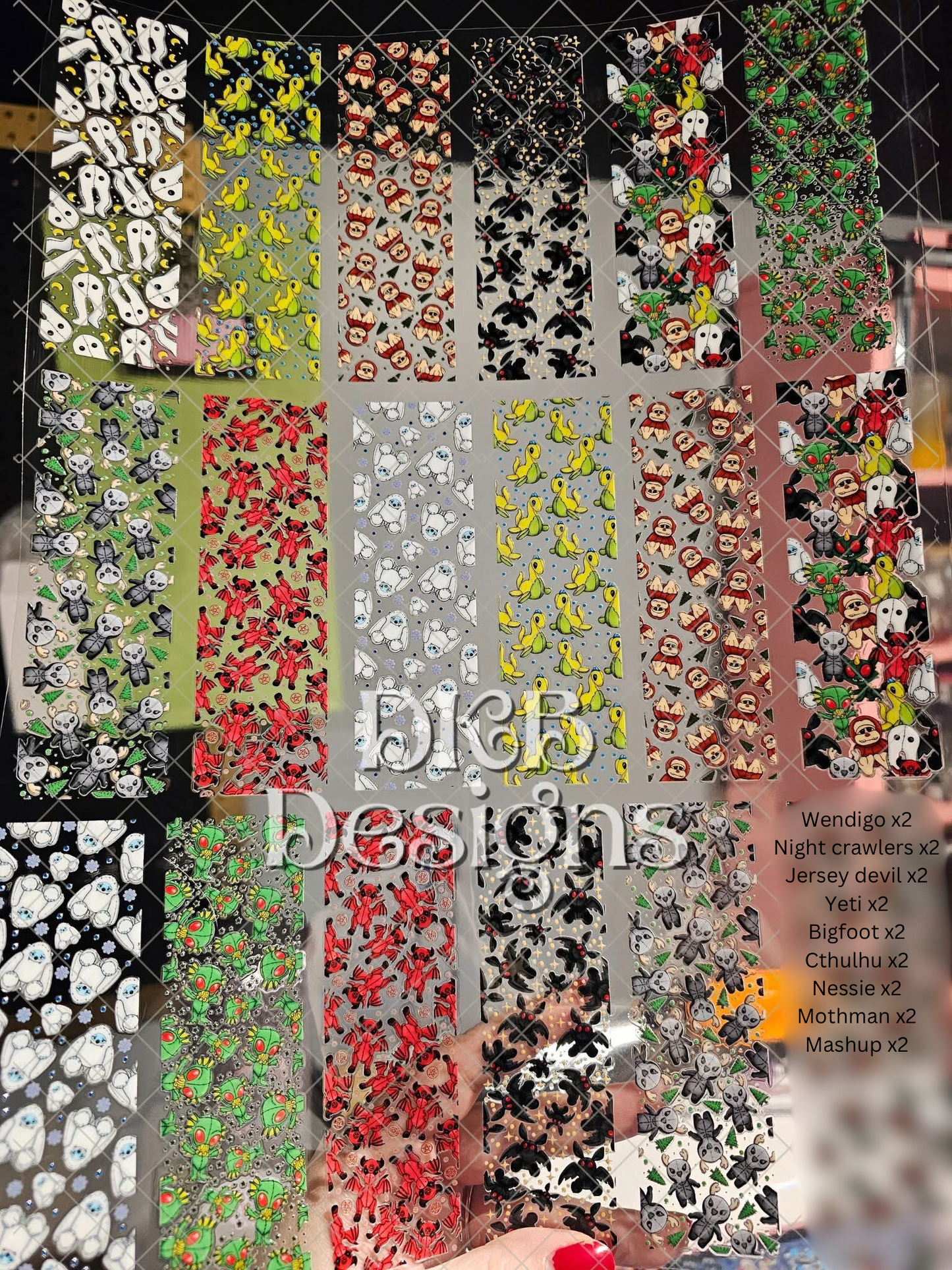 Cryptid UV DTF wrap bundle