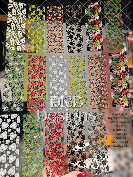 Cryptid UV DTF wrap bundle