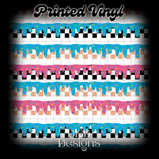 Summer vibes Printed Vinyl