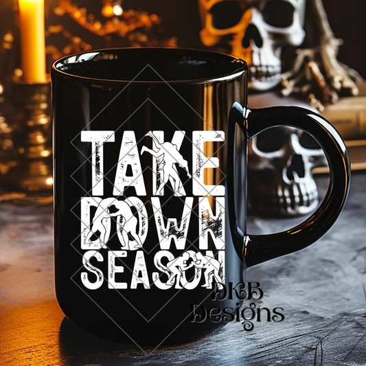 Take down season white UV DTF