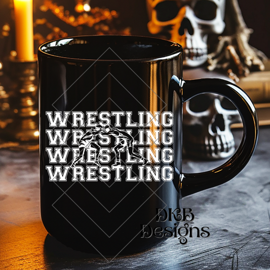 Wrestling white UV DTF