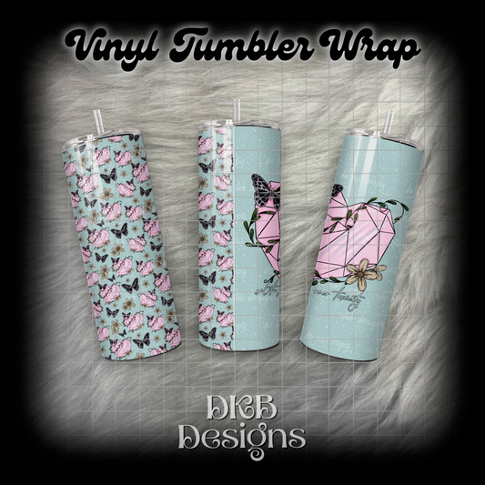 Solitude over toxicity vinyl tumbler wrap