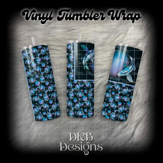 Under the moon vinyl tumbler wrap