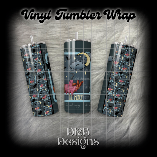 The moon 1 vinyl tumbler wrap
