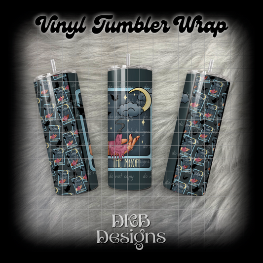 The moon 2 vinyl tumbler wrap