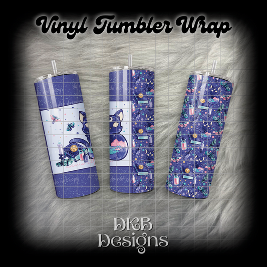 Cosmic vinyl tumbler wrap