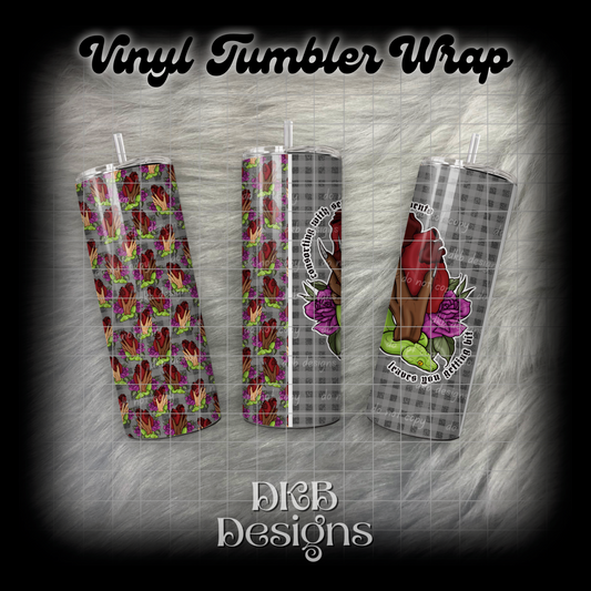 Consorting with serpents 1 vinyl tumbler wrap