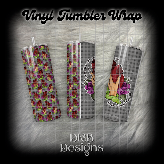 Consorting with serpents 2 vinyl tumbler wrap
