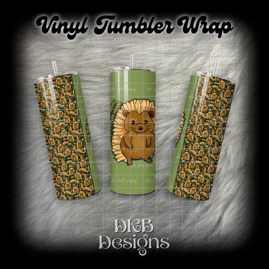 Spring begins vinyl tumbler wrap