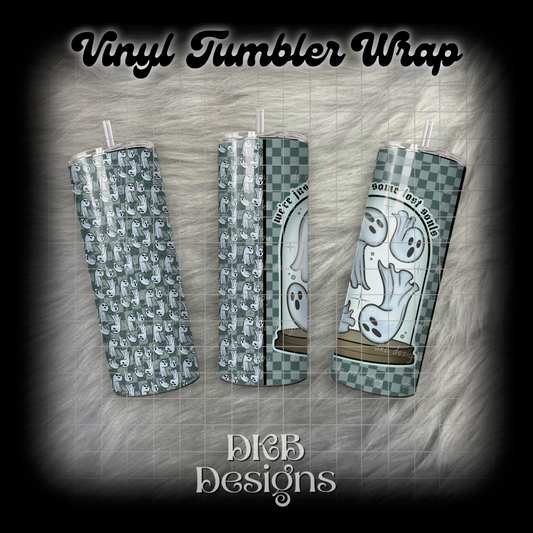 Lost souls vinyl tumbler wrap
